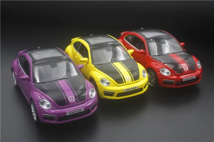 For Volkswagen Beetle 1:32 Cars Model Children Simulation Diecast Alloy Toy Metal Cars with Light and Sound Birthday Gift To Boy