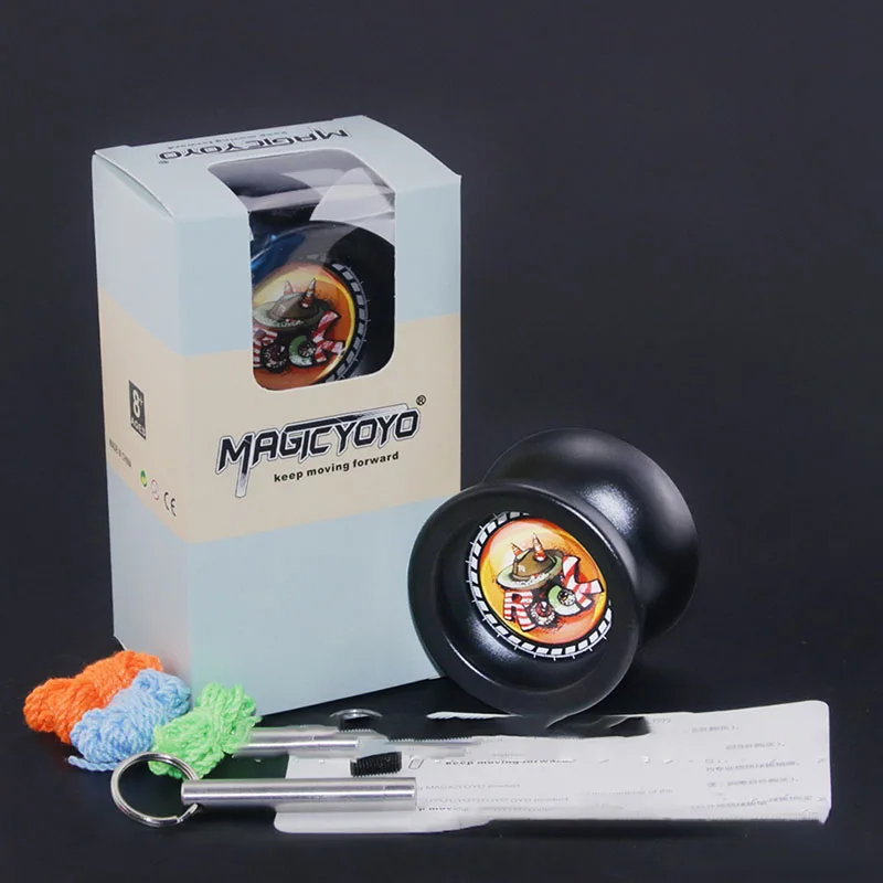 MAGICYOYO T9 Novice Advanced Professional Yoyo Responsive Aluminum Alloy Fancy Yoyo Kids Toy Gift Free Advanced Accessories