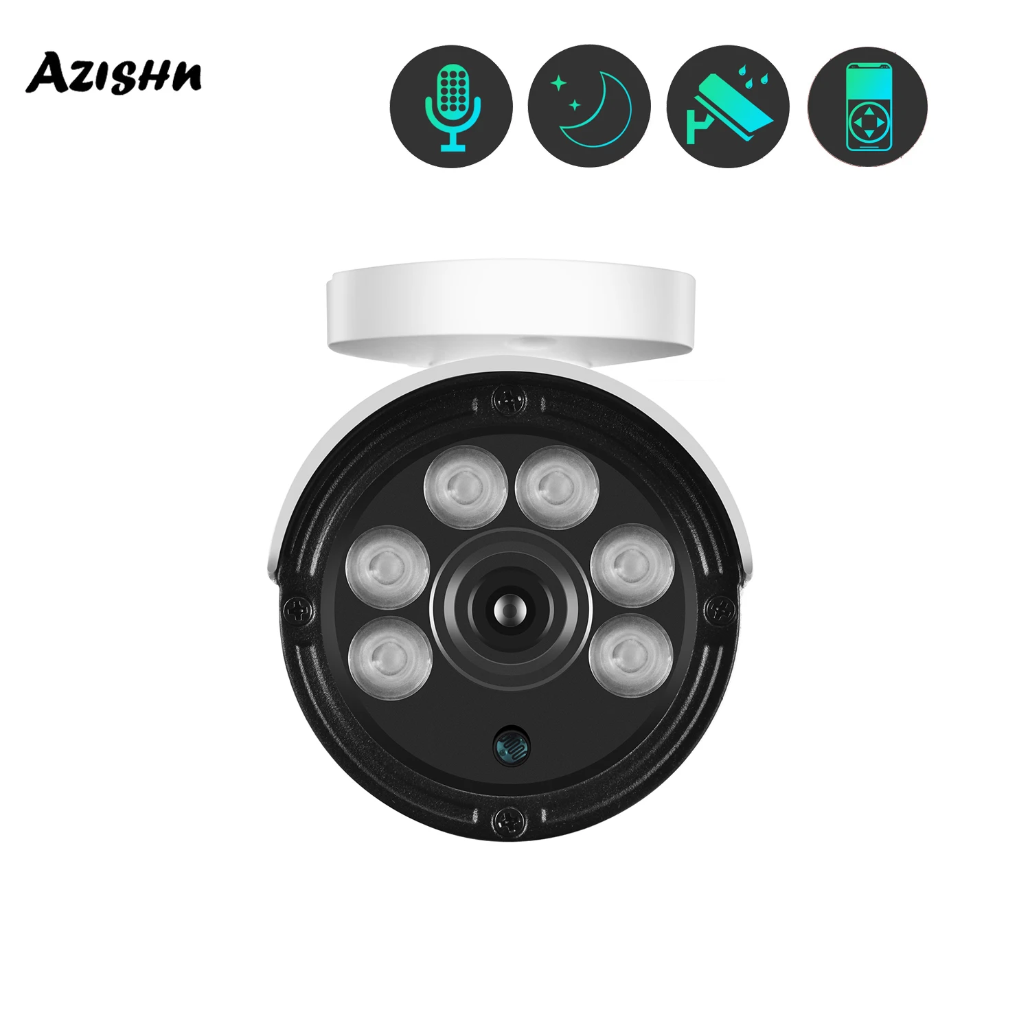 8MP 5MP POE IP Bullet Camera Outdoor Waterproof Dual Light Source H.265 Vidio Compression Color Night Vision Smart CCTV Camera