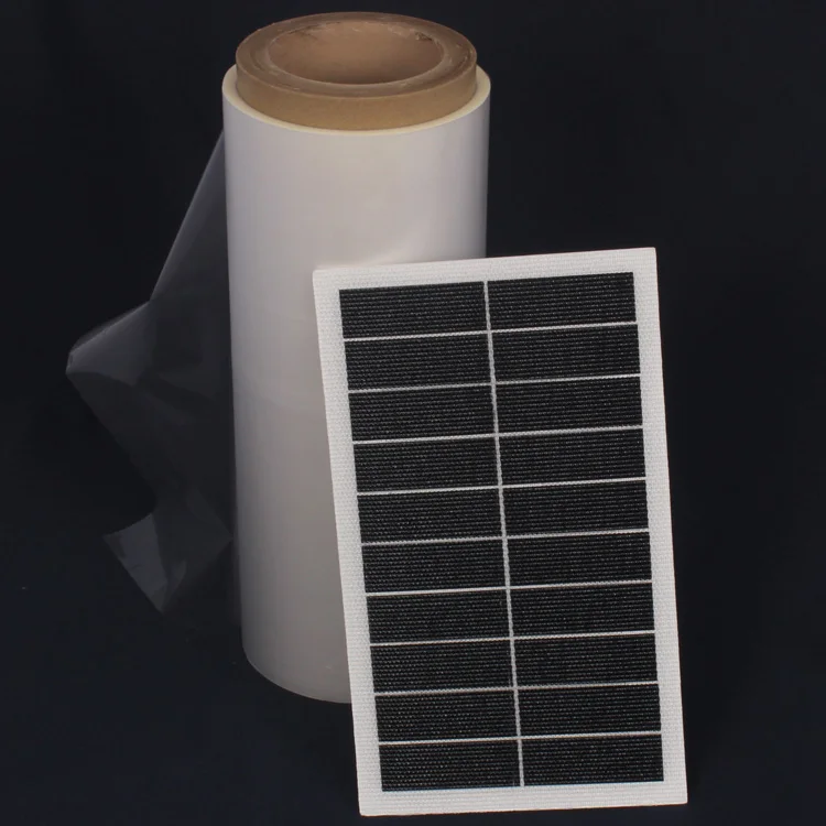 Solar ETFE /ECTFE Film For Semi-Flexible solar panel with 570mm Width 25 micron thickness