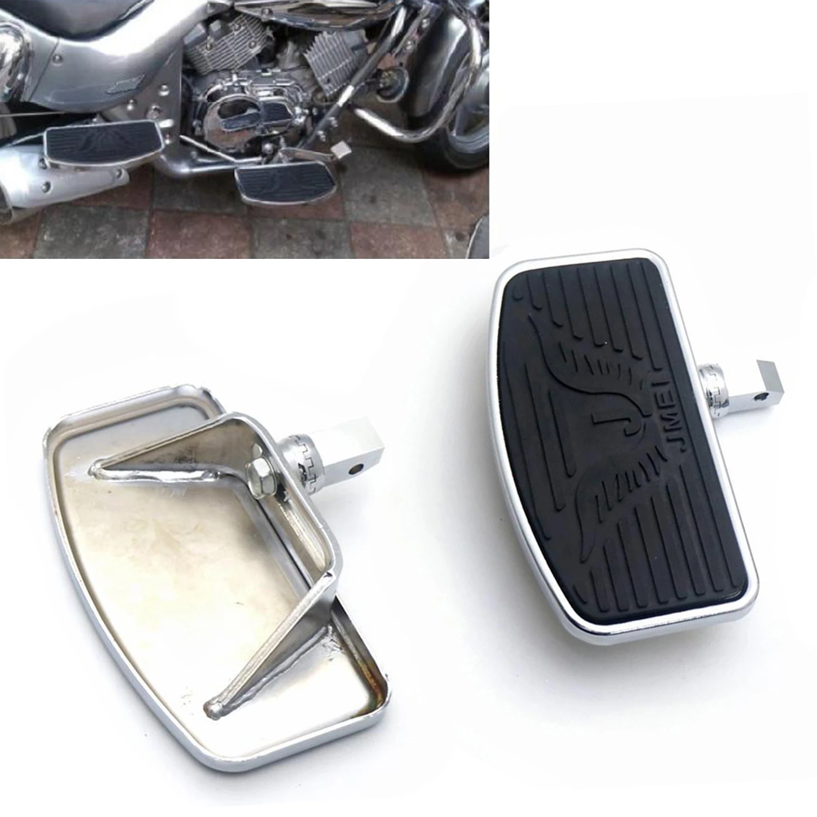 Motorbike Footboard Foot Pegs Bracket Footrest Pedals for SUZUKI VL400 VL800