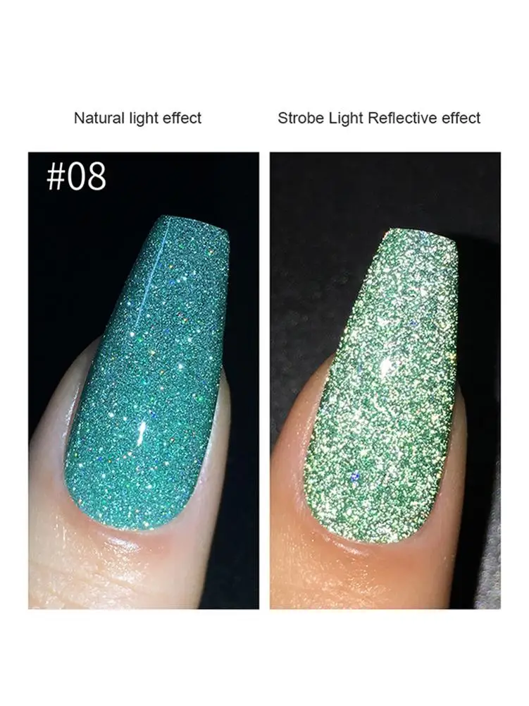 Nail Polish Pastel Painting Reflective Glitter Gel For Nails Art Diamond UV Gel Hybrid Soak Off UV Gel