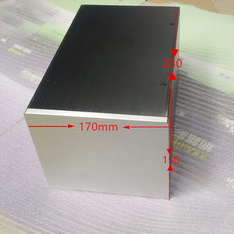 

All-aluminum Power Amplifier Chassis Power Supply Case DIY 1715A Audio Shell Small Multi-purpose All-aluminum Box 170*150*258MM