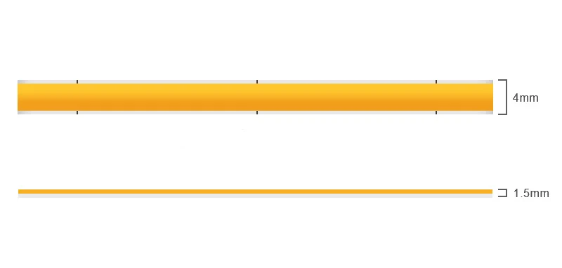 Flexible 4mm/5mm LED COB Strip Tape Lights for DIY Home Decor 400LED/m 9 Colors High Density Dimmable 12V 24V Cuttable