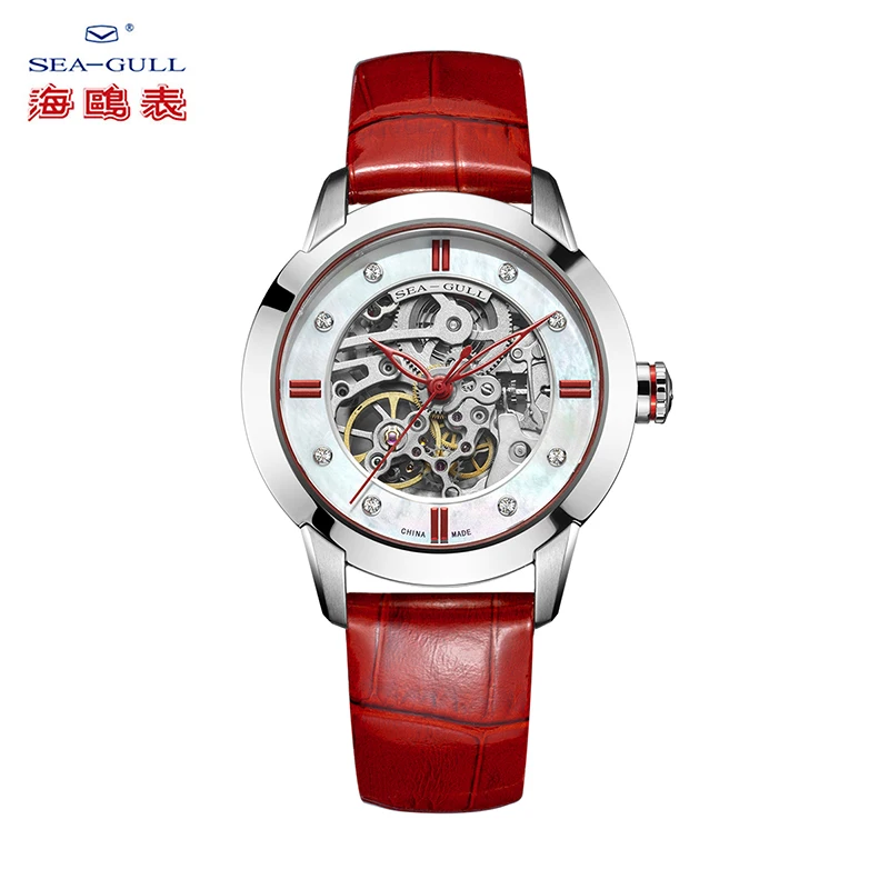 Seagull ladies watch automatic mechanical watch hollow diamond female watch simple fashion watch 819.17.1029KL