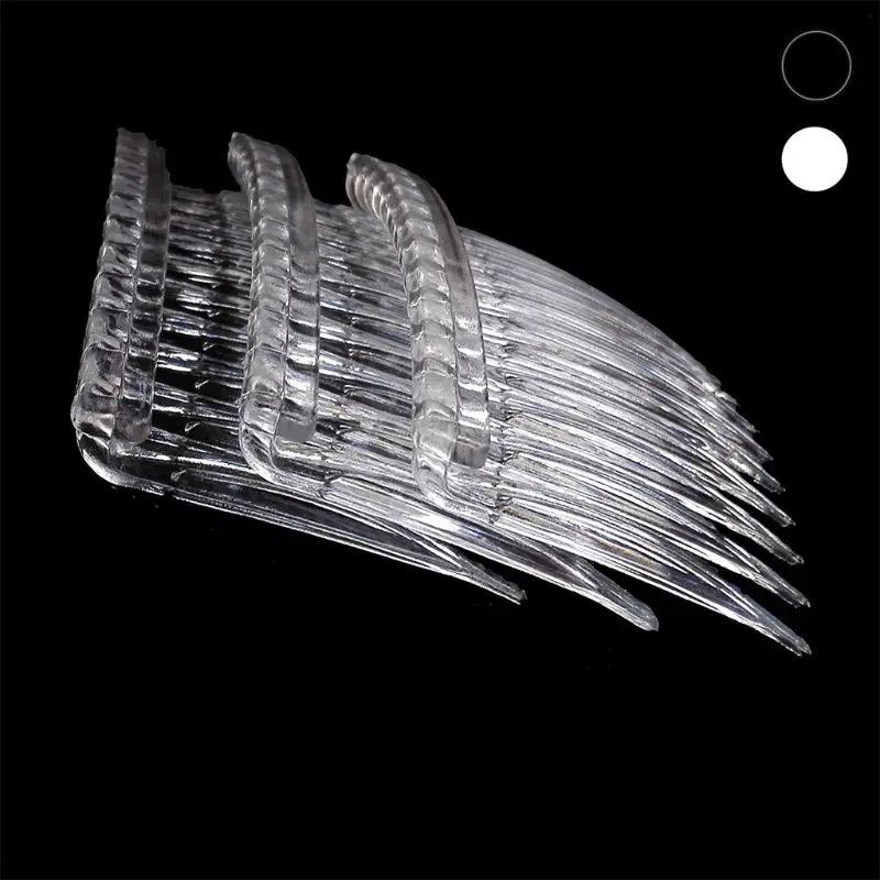 10Pcs/Set Bride Tiara Veil Comb Plastic Black White Transparent Fork Combs Drop Ship