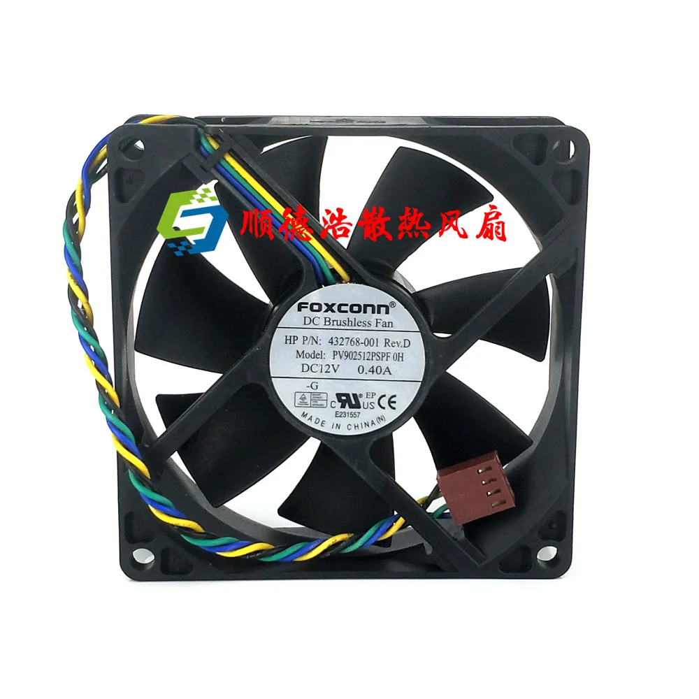 

New original 9025 9cm PV902512PSPF 12V 0.40A 4-wire PWM temperature control chassis CPU cooling fan