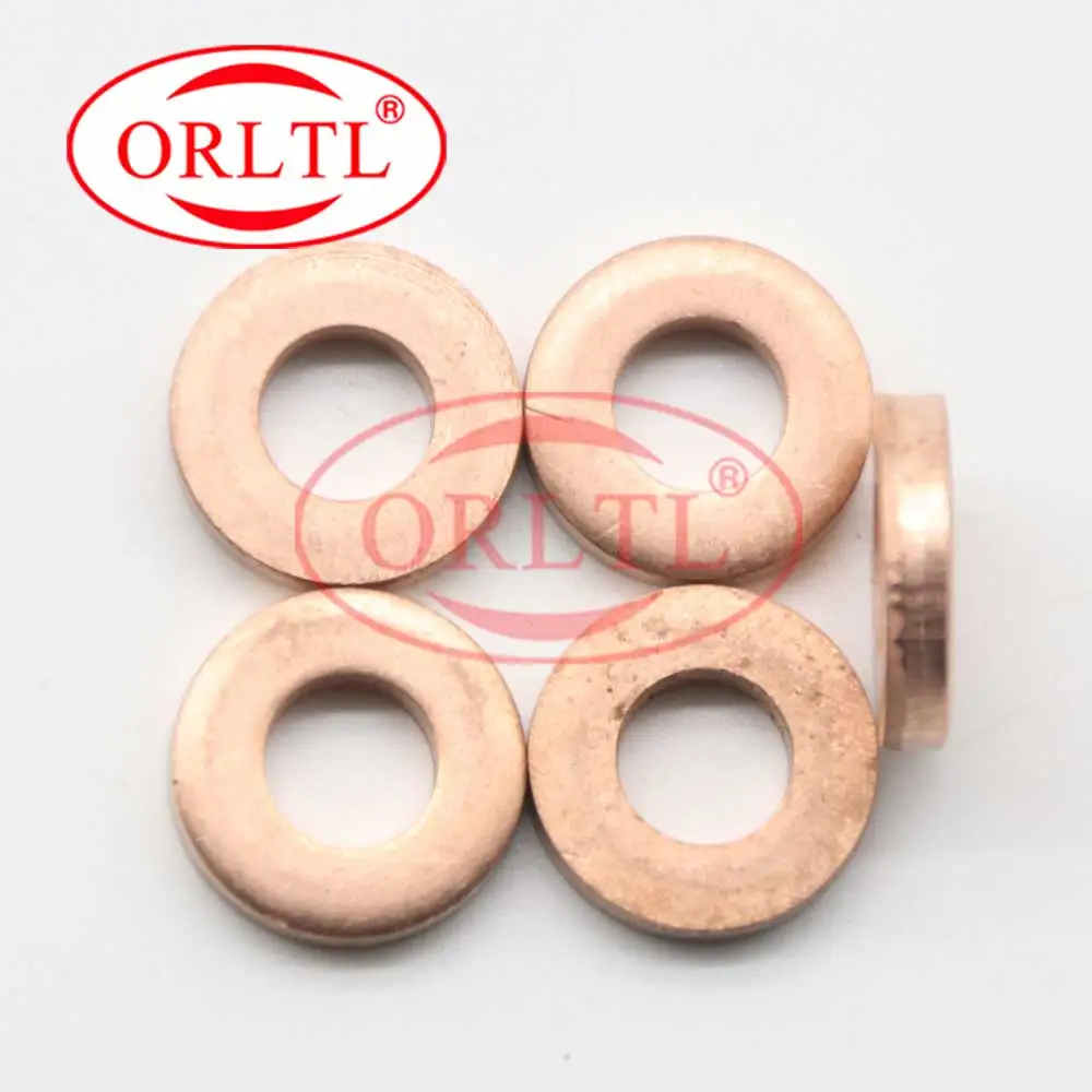 4PCS 9001-850C 7.1*15*3 3mm Injector Washer Shims Copper Rings Gasket 9001 850C 9001850C Thickness for Delphi