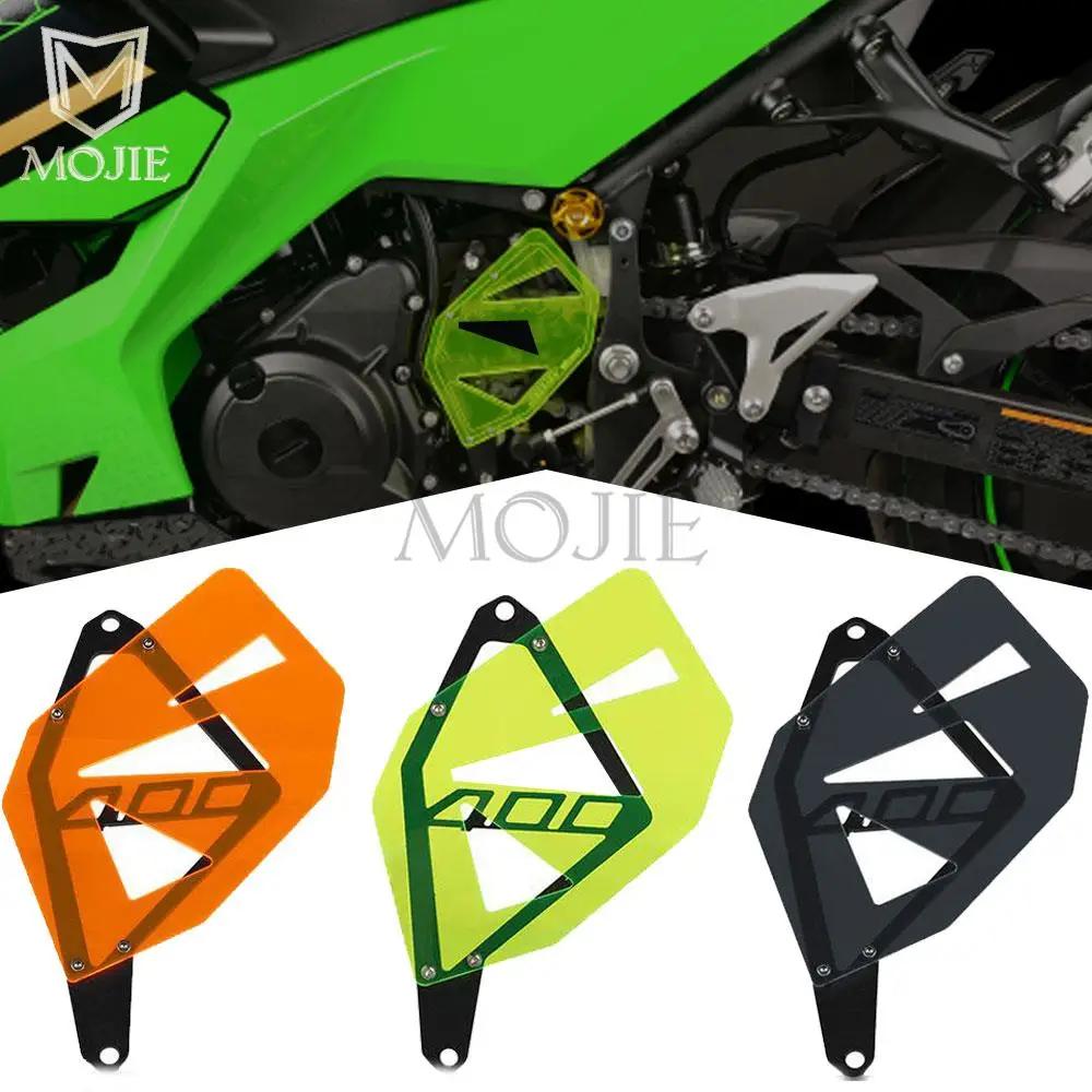 

For KAWASAKI NINJA Ninja 400 2018 2019 2020 2021 Motorcycle Accessories Chain Guards Covers Front Sprocket Guard Protector Cover