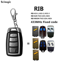 RIB Garage Door Opener Remote Control Gate Duplicator for RIB SUN MOON T433 433-1 433-2 433-3 433mhz Fixed Code Clone