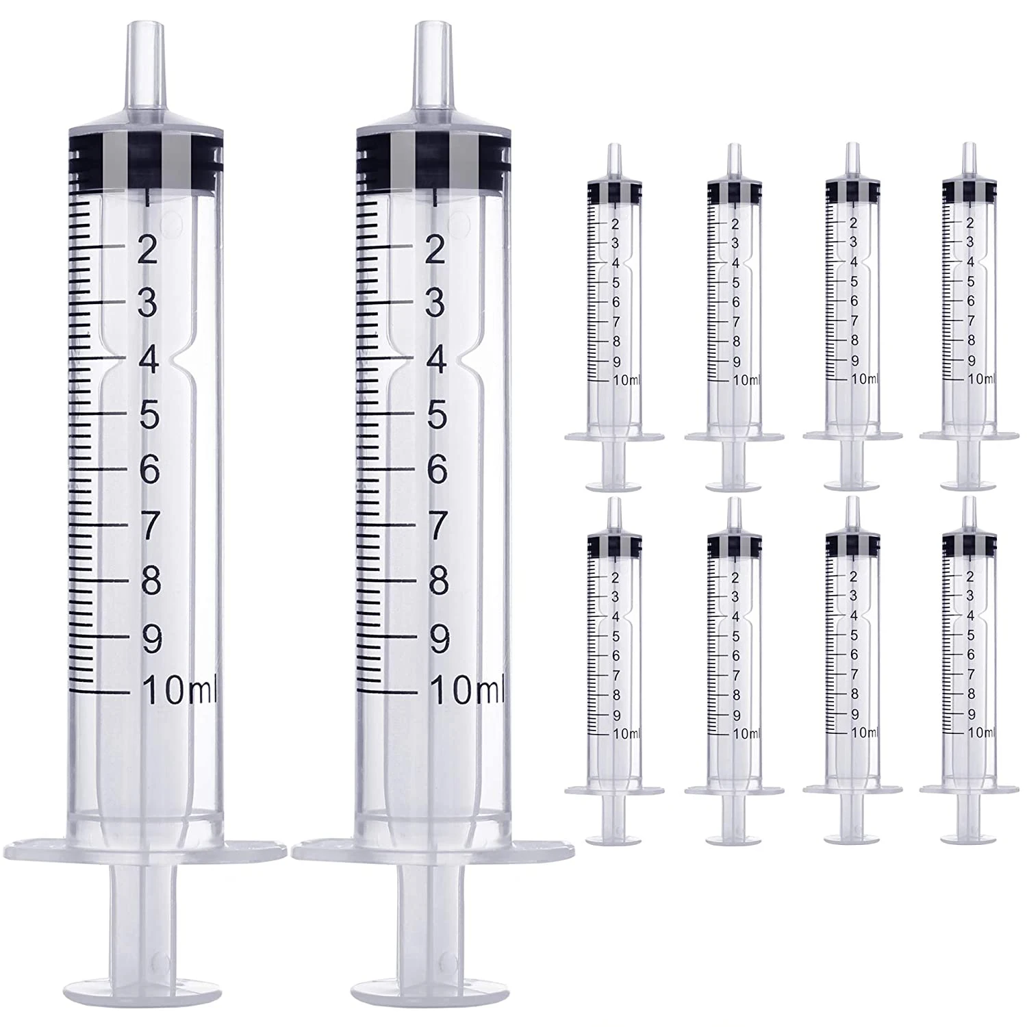 3/5/10/25Ml 10 Buah Dispenser Parfum Jarum Suntik Plastik untuk Dispensin Kuantitatif Portabel Minyak Esensial Cair Kosmetik Isi Ulang