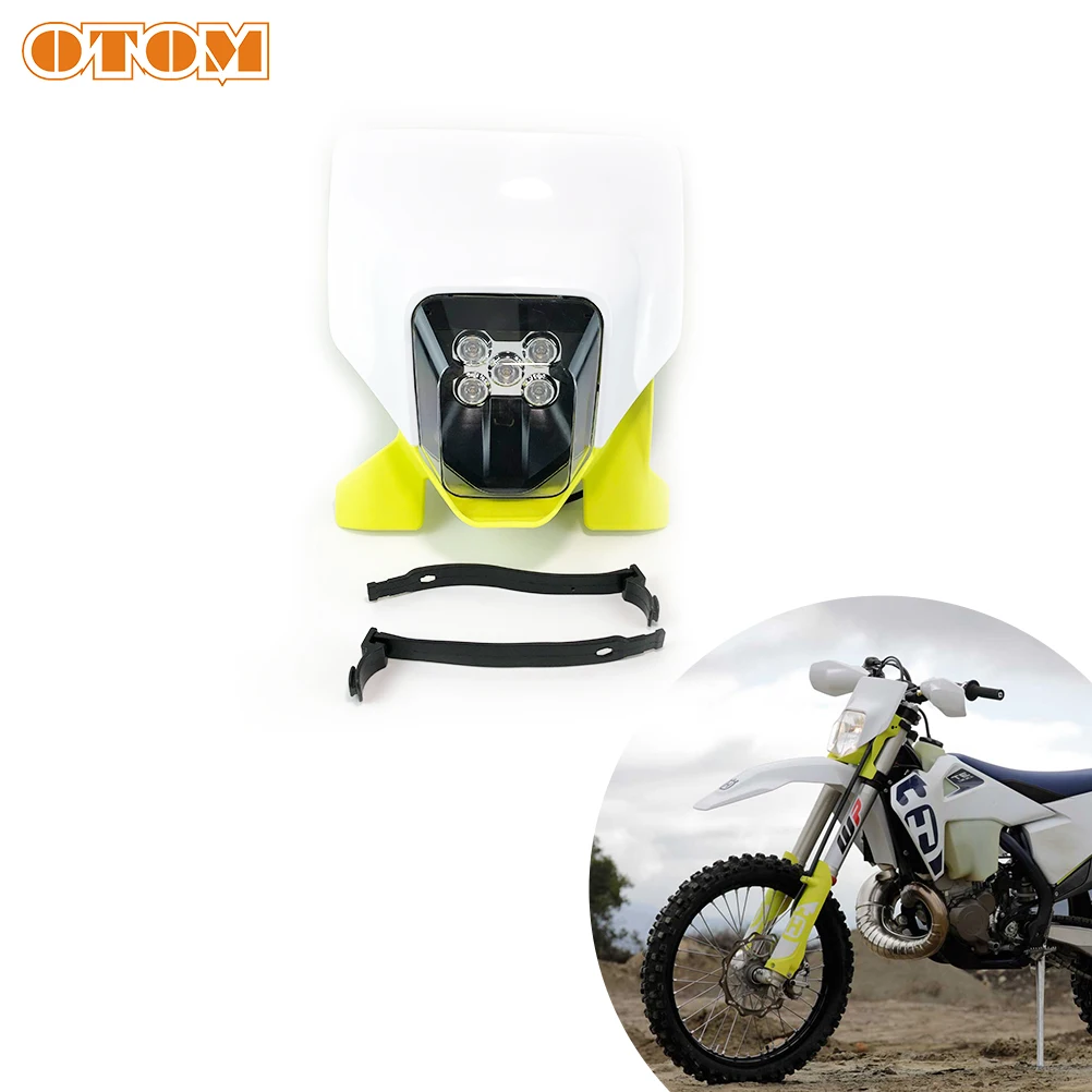 

OTOM Motorcycle New LED Headlight Headlamp Main Head Light For HUSQVARNA FC FE FX TC TE TX 125 250 300 450 501 Enduro Dirt Bike