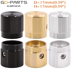 17*17mm katı alüminyum Set işaretçi topuzu Hifi ses AMP DAC radyo hoparlör potansiyometre CNC işlenmiş