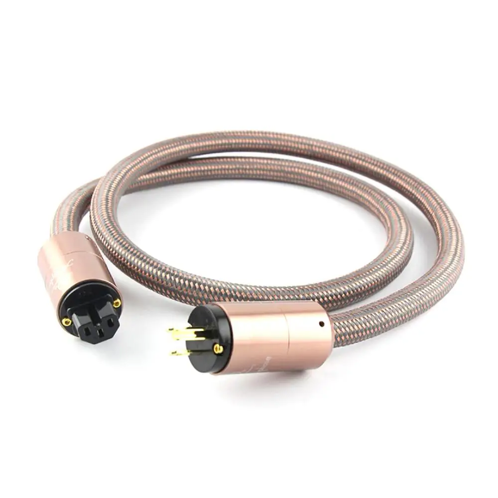 Colleimage 19mm Audiophile OCC US/EU/AU/ power Cord Hifi audio  American Standard CD Sound Acoustics Power Cord