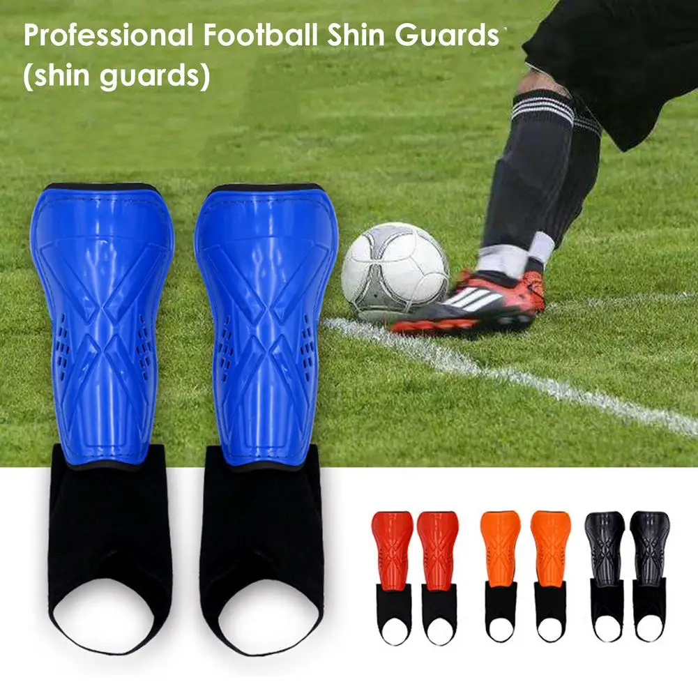 1pair Soccer Shin Guard Double Layer Football Training Leg Protective Pads Adult Kids Sports Leggings Support With Ankle Protect