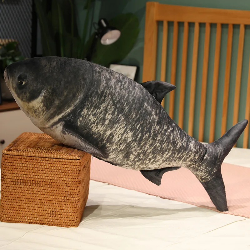 30-100 cm Simulation Lustige Fisch Plüsch Spielzeug Gefüllte Weiche Tier Karpfen Plüsch Kissen Kreative Schlaf Kissen für Kinder mädchen Weihnachten Geschenk – Detail 4