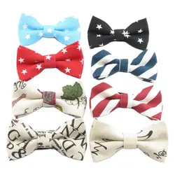 Fashion trend in the new fabrics of flax cool features unique lovely handsome baby accessories bow tie bowknot cravata