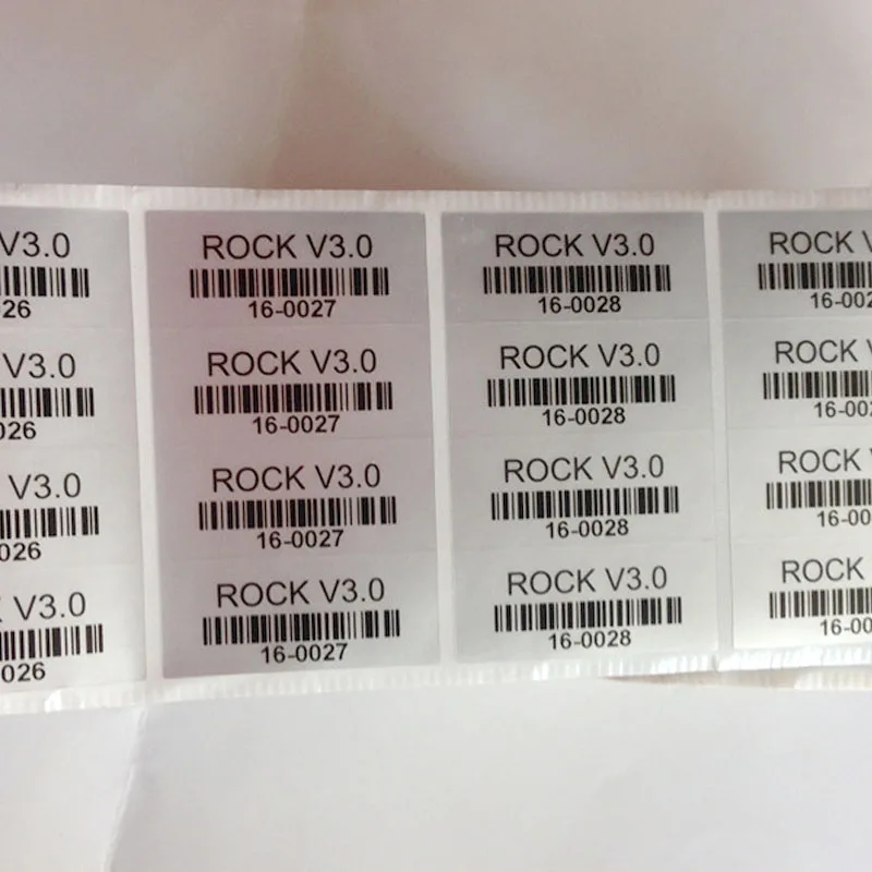 1000pcs 36x15mm Custom Printing Barcode Labels Serial Number QR Code Water Oil Proof Packaging Sealing Stickers