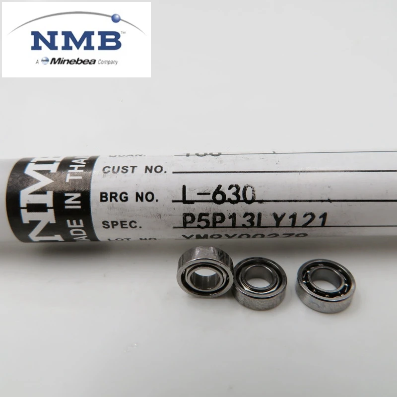 50 Stück Original NMB Minebea offenes Lager L-630 MR63 3*6*2mm 673 Miniatur-Kugellager 630 3x6x2 mm – Detail 2