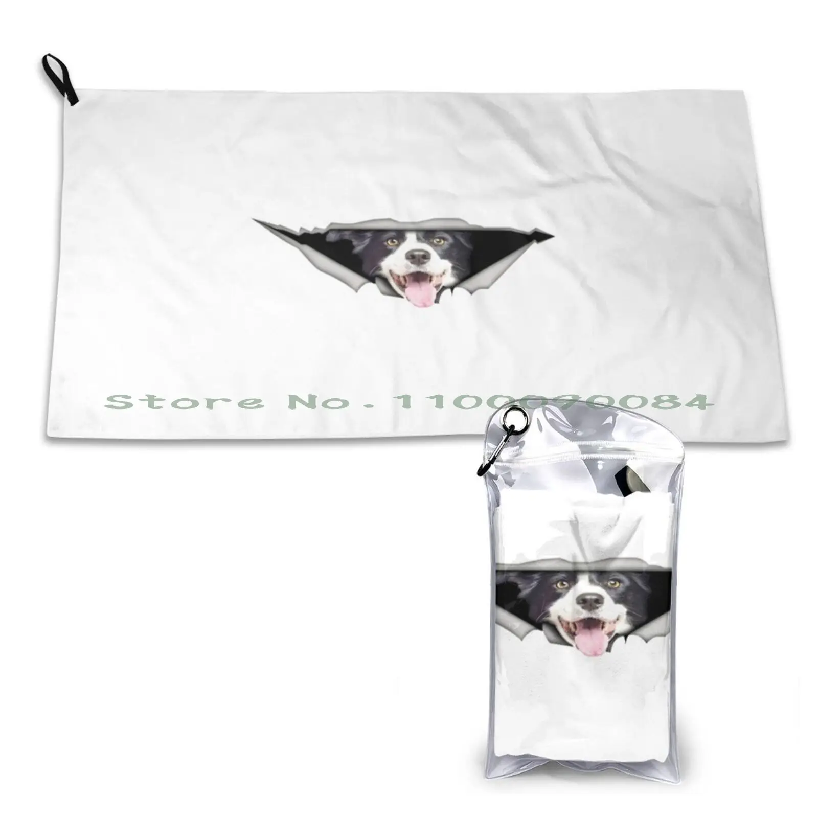 Border Collie-Cute Gift For Border Collie Dog Breeds Quick Dry Towel Gym Sports Bath Portable Jdm 2jz Gte Zupra Engine Iv Yaris