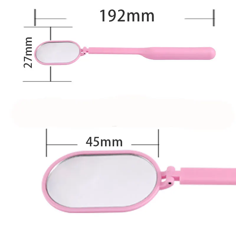 Eyelash Mirror Large Magnifying Long Handle Mirror For Checking False Eyelashes Extension Beauty Makeup Tool