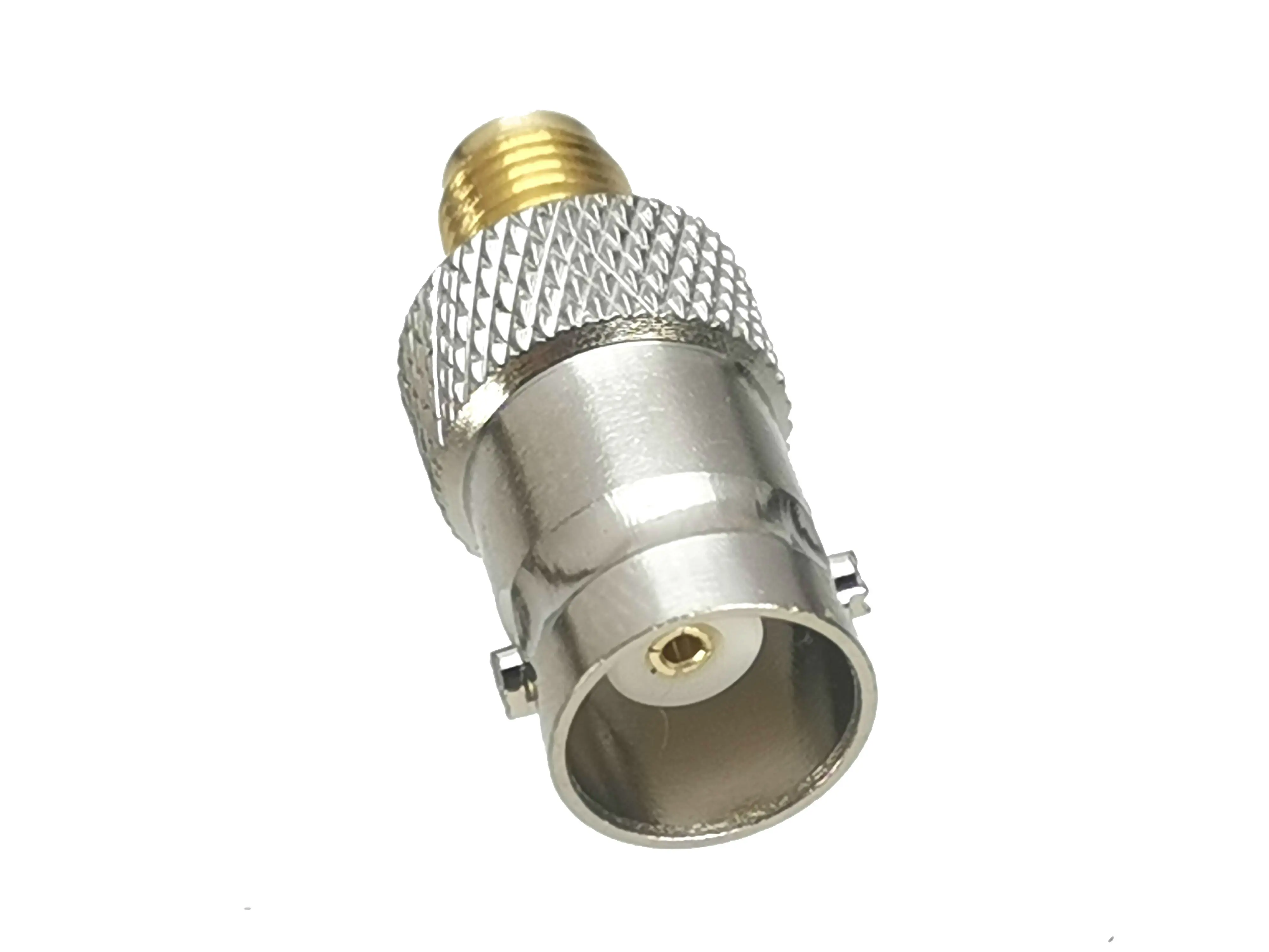 1Pcs Connector BNC Female Jack to SMA Female Jack RF Adapter Coaxial High Quanlity