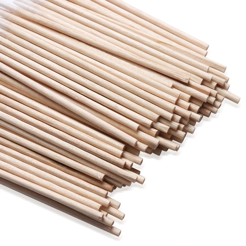 300Pcs Wood Cotton Swab Cosmetics Health Supplies Ear Jewelry Clean Sticks Tip Head Wood Cotton Swab