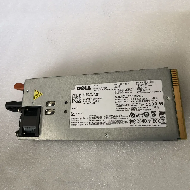 L1100A-S0 PS-2112-2D1-LF 1100W 12V -89A power supply 0TCVRR 0Y613G 1Y45R  GVHPX original For DELL R510 R910 T710 R715 server