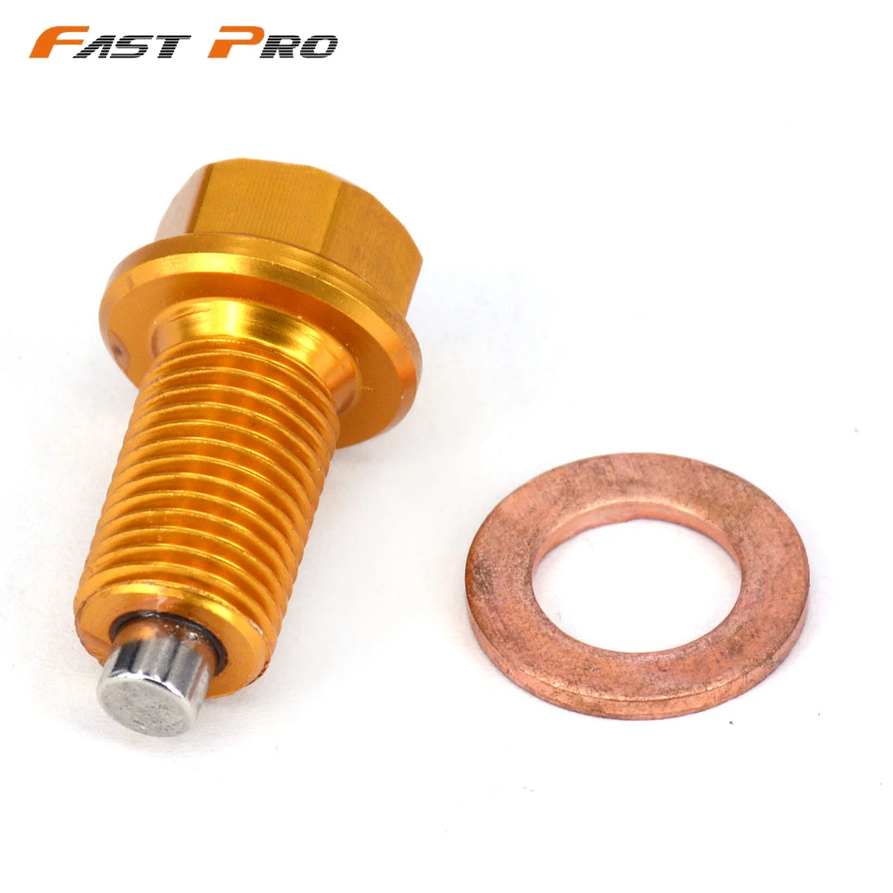  Magnetic Oil Drain Plug Bolt For SUZUKI RMZ250 2007-2019 DRZ400S DRZ400E DRZ400SM 2000-2019 V-STROM650 Dirt Bike Motorcycle CNC