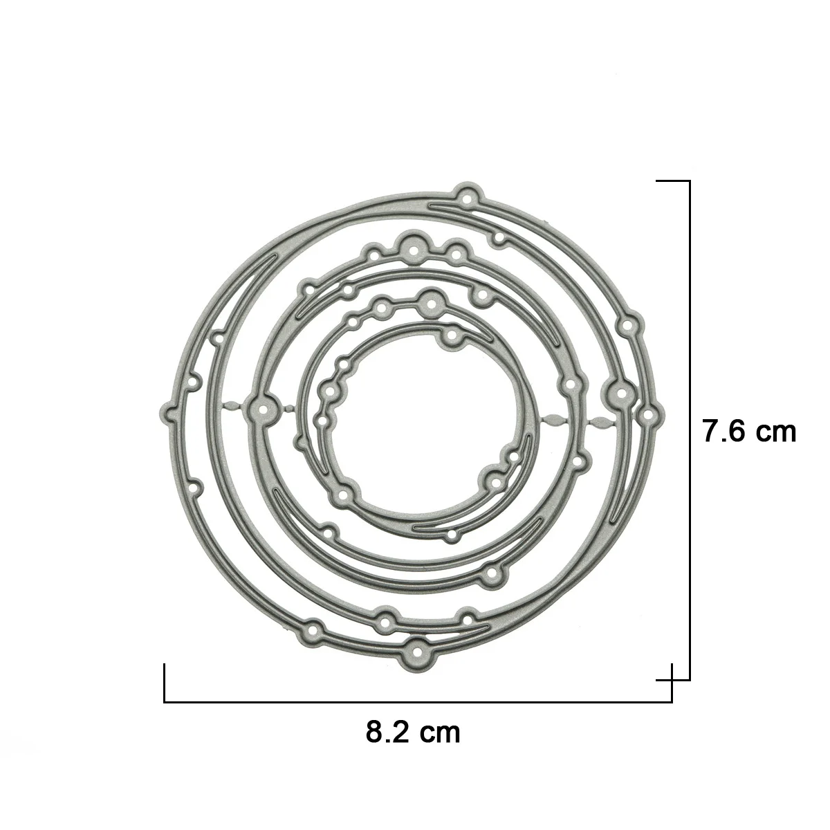 Stars Planets Moving Orbits Pattern Metal Cutting Dies Scrapbooking Circle Shape Paper Cutter Mold For Photo Album Decorating