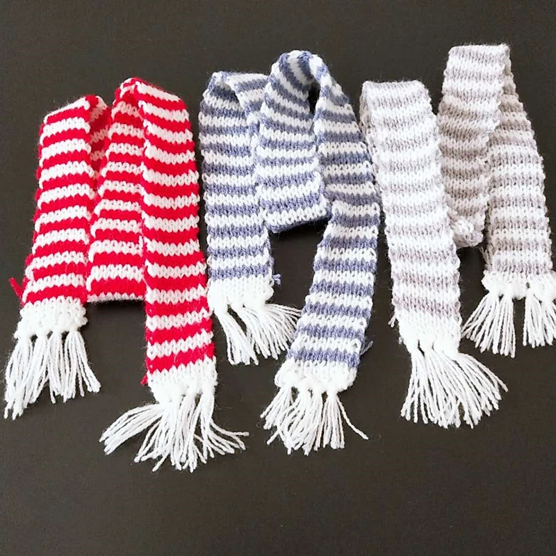 2-10PCS มือถักลายยาวผ้าพันคอเค - Christmas Craft Embellishment บทวิจารณ์และราคา