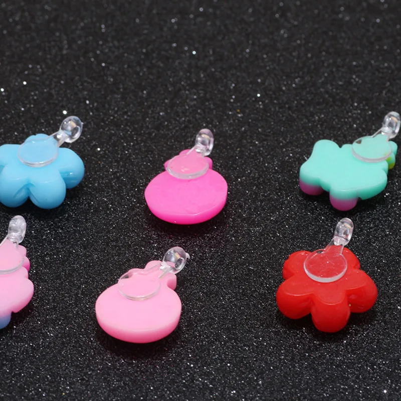 500pcs/Bag DIY Resin Rings Pendants Slime Cartoon Chidren Toys Beads Girl Gift Dress Up Accessories Party Kids Cute Crafts Toy