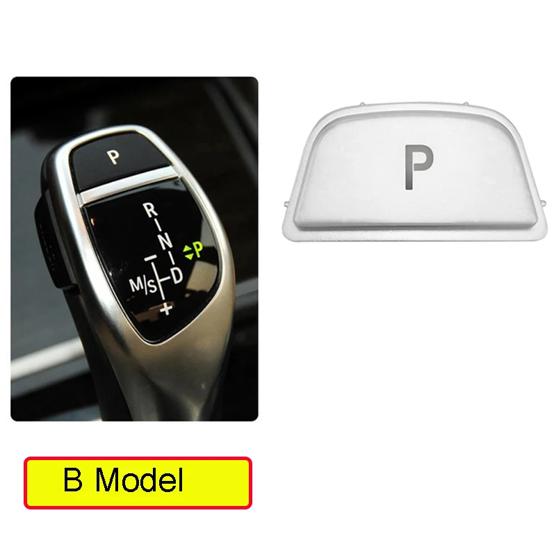 Alavanca de engrenagem do carro botão de estacionamento automático letra p botão para bmw 1 2 3 4 5 7 séries f10 f11 f01 f02 x1 x3 x4 f30 f32 f48 f25