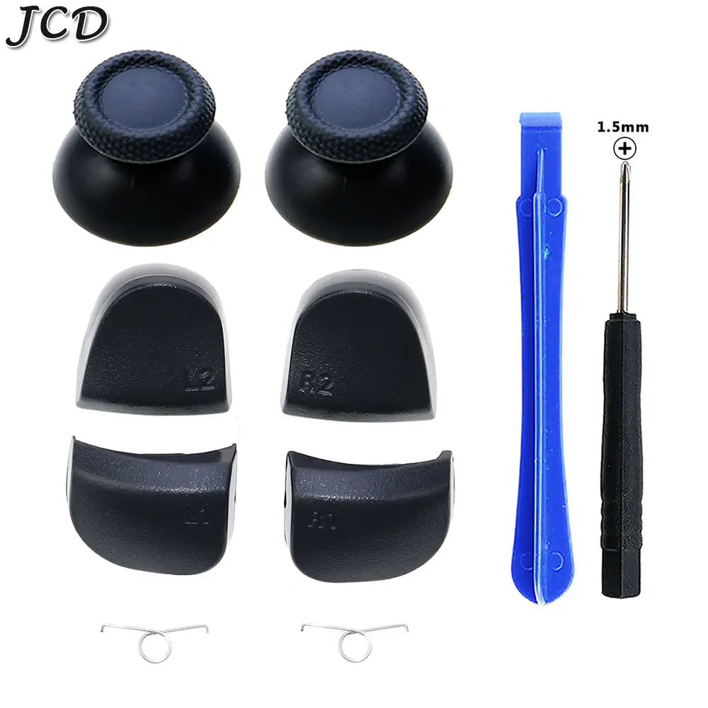 

JCD Repair Tools R1 R2 L1 L2 Buttons Screwdriver 3D Analog Joysticks Replacement Thumbsticks Cap For PS5 Gamepad Controller