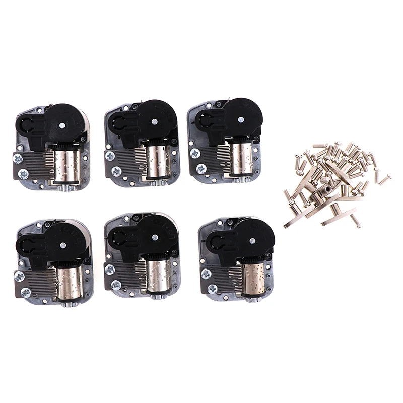 1 pz meccanico fai da te Windup carillon movimento musicale viti chiave argento circa 50g decorazione artigianale decorazioni per la casa 5x4.4x2cm