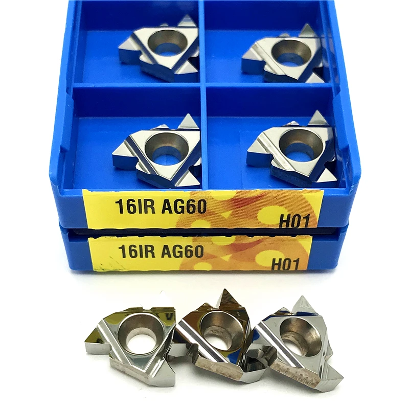 16ER 16IR AG60 H01 Utensile per tornitura filettata Inserto in alluminio Utensili per tornio di alta qualità Tornitura di filettatura Inserto filettato CNC