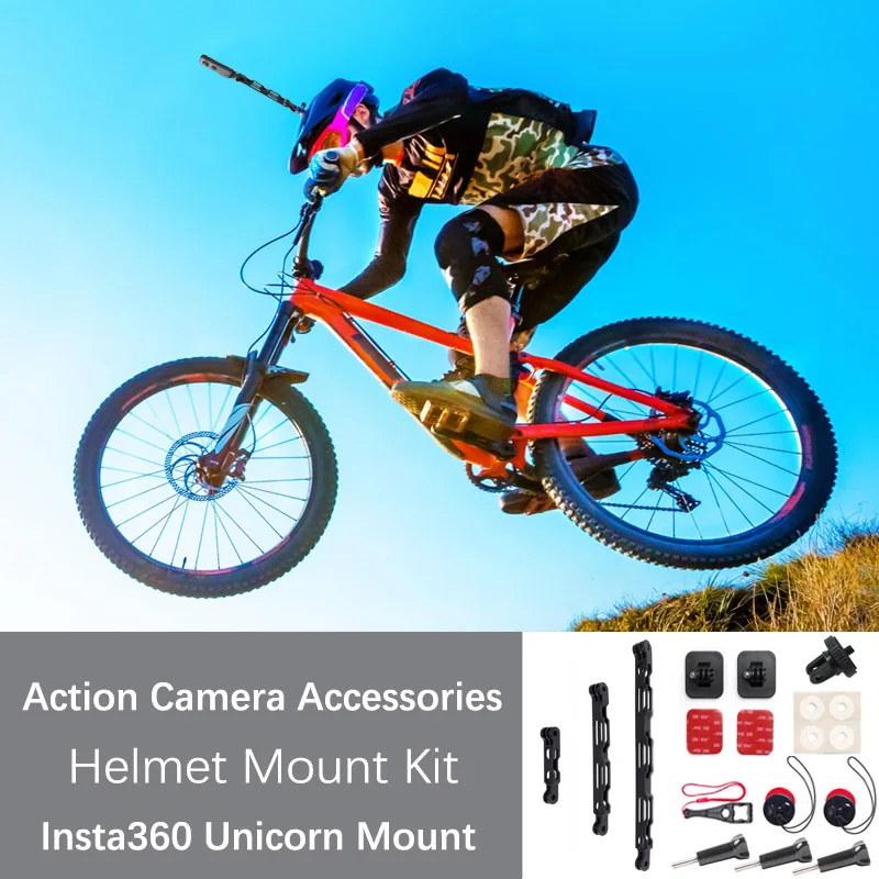 TUYU Aluminium Insta360 Unicorn Mount Bracket Clamp for Gopro Max Insta360 One R X2 Bicycle Motorcycle Action Camera Accessories