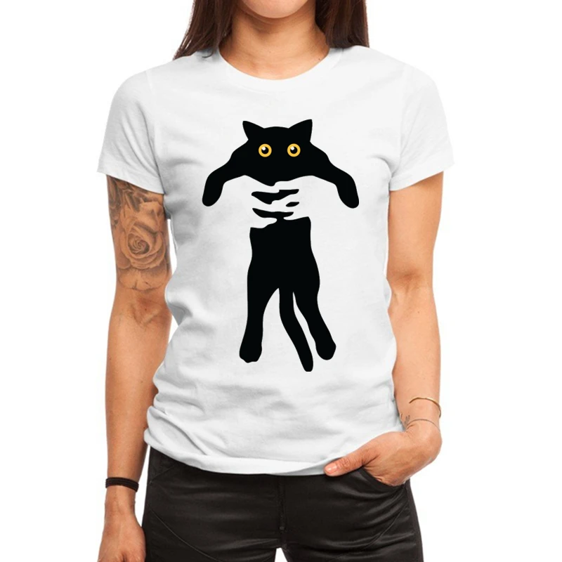 

Women's Funny Cartoon Print T-Shirt, Loose Pullover Style Tops, Casual Harajuku Style, Summer Fashion