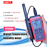 UNI-T UT333S Mini Temperature Humidity Meter Non Contact Thermometer 2in1 Bluetooth Hygrometer Overload Indication LCD Backlight