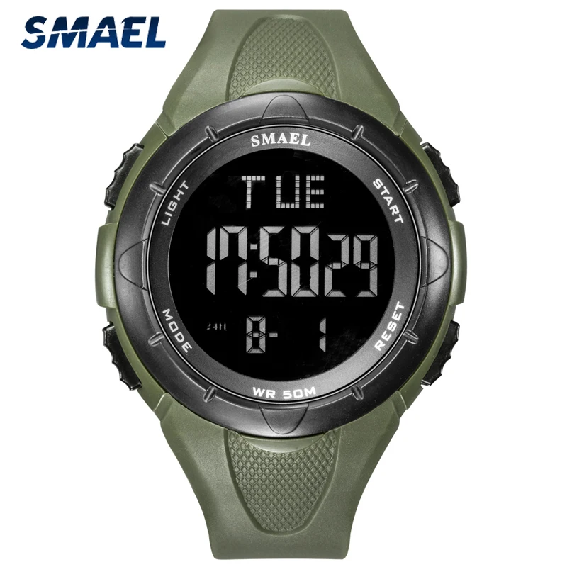 

SMAEL Brand Mens Fashion Digital Watches Casual Waterproof Sports Watch Men Date Chrono Alarm Clock Wristwatches reloj hombre