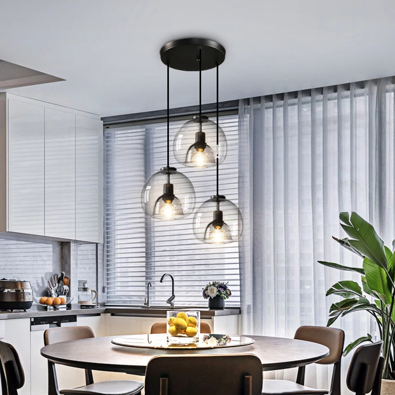 

Modern Minimalist Dining Room Chandelier Bedroom Bedside Bar Nordic Creative Personality Glass Decoration Small Pendant Light
