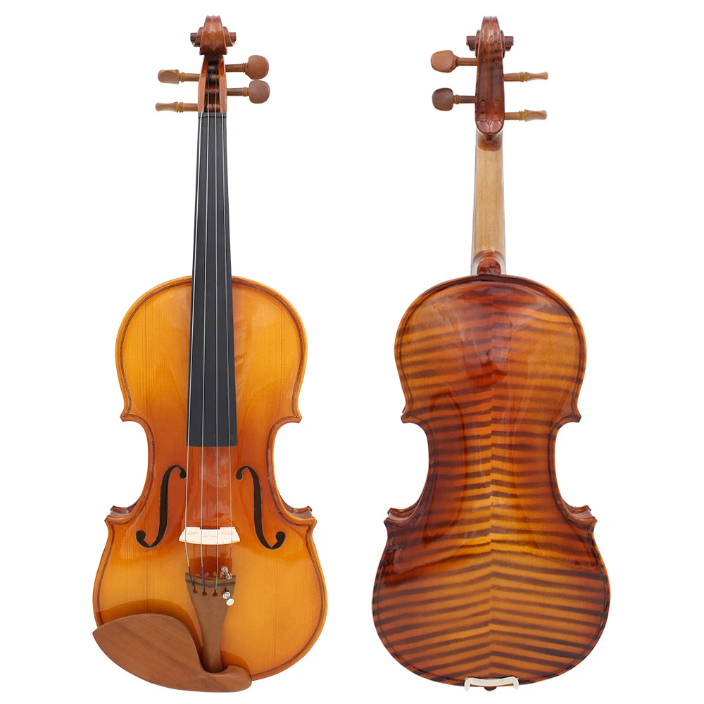 

Astonvilla 4/4 Full Size Violin Solid Wood Spruce Panel Acoustic Violin Fiddle With Case Bow Beginners Musical Instrument Gift