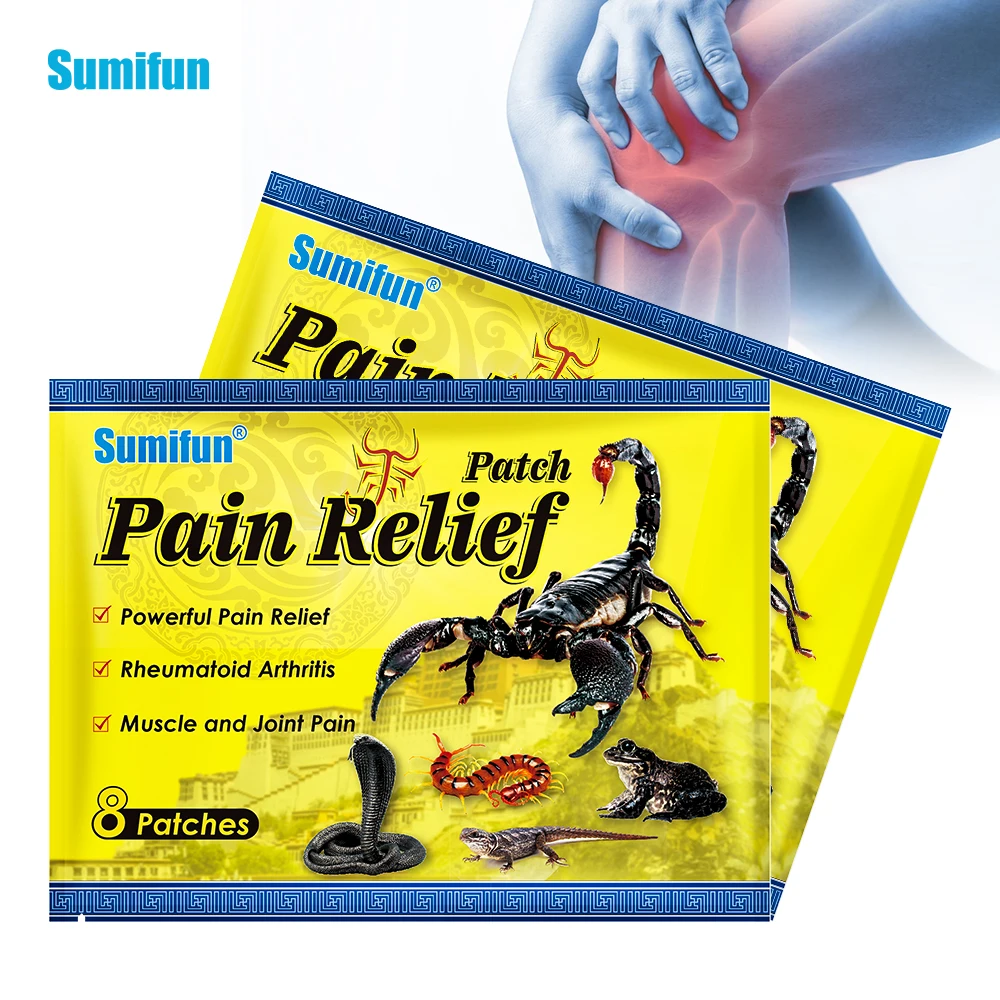 

8/24/40pcs Sumifun Rheumatoid Arthritis Treatment Plaster Scorpion Venom Pain Relief Patch Knee Joint Analgesic Massage Sticker