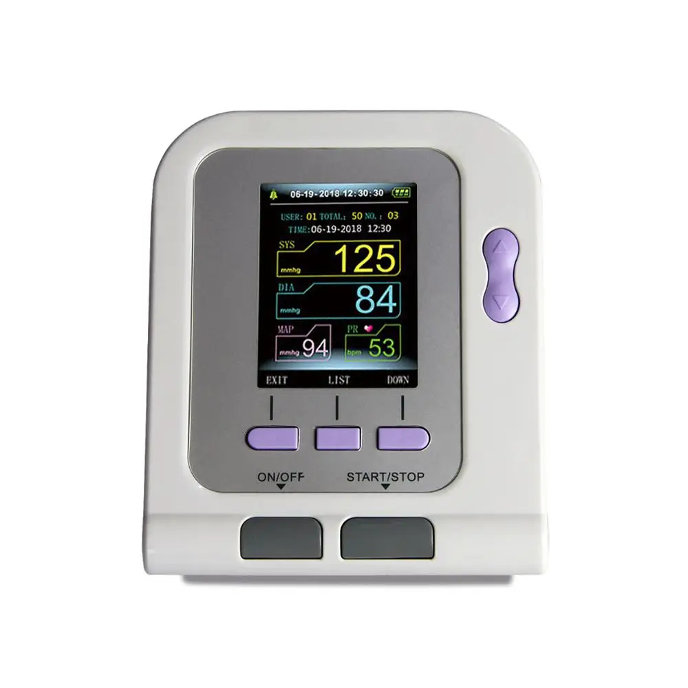 CONTEC08A Automatic Digital Upper Arm Blood Pressure Monitor Adult,Child,Pediatric,Neo Cuffs (4 Cuffs) with SPO2 Probe