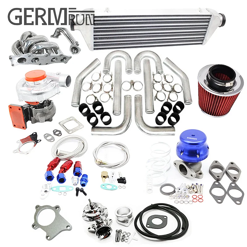 

Turbo Kit T3/T4 for 88-99 Celica 90-95 MR2 SW20 3SGTE FMIC PK WG BOV Manifold