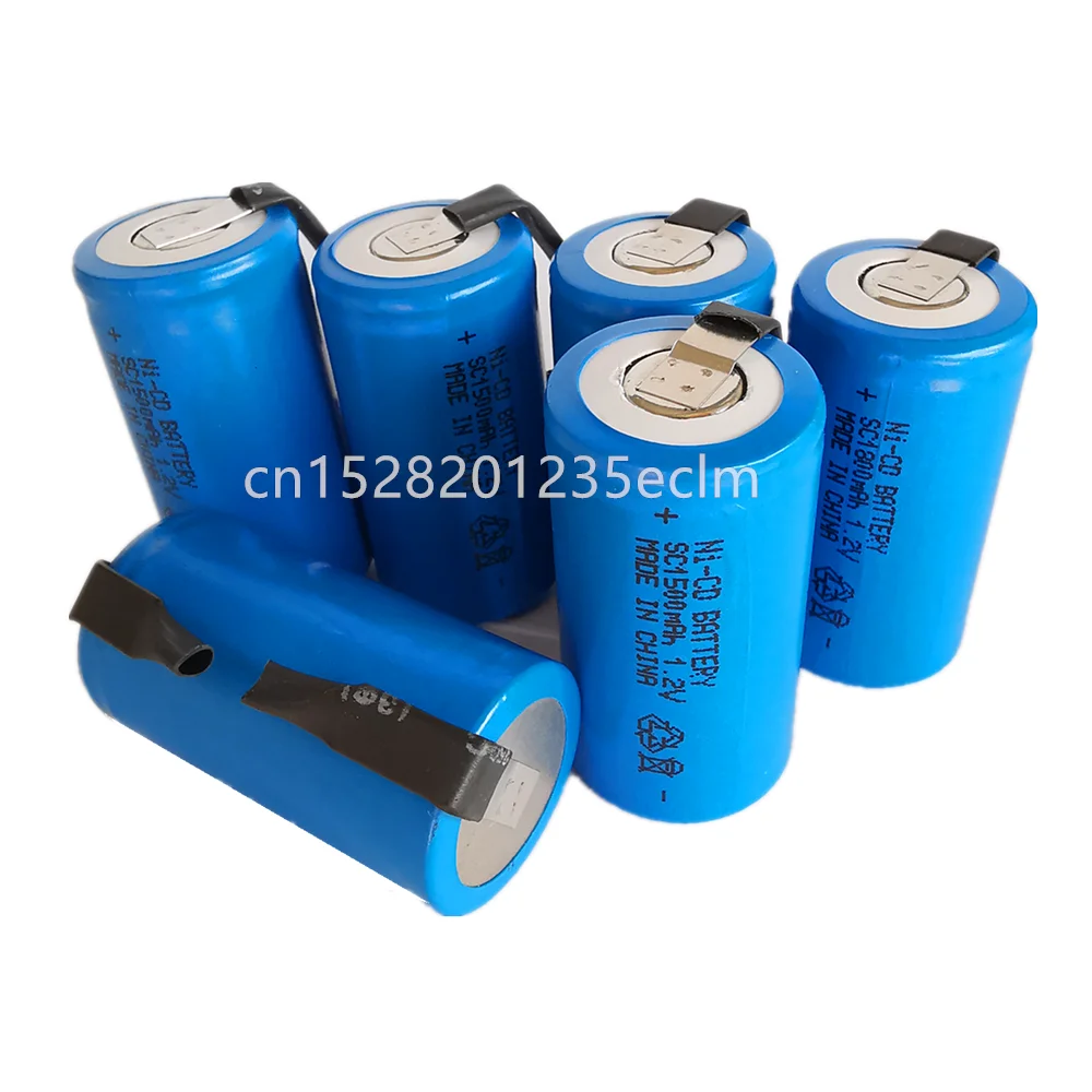 

10/20/30pcs Ni CD rechargeable battery nicd accumulator 1.2V SC 1500mah sub c 10C batteries for eclectric drill screwdriver