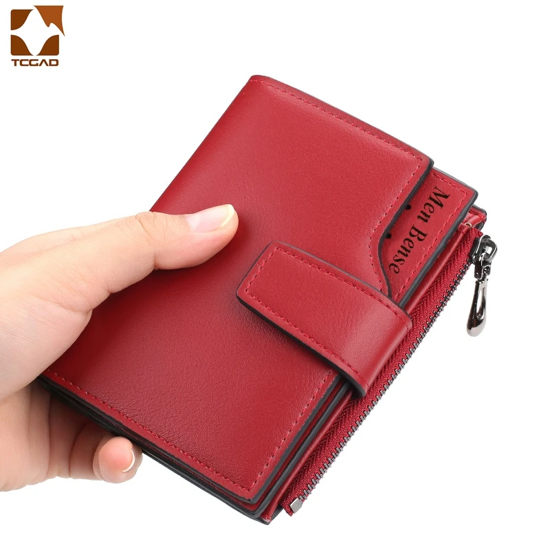 Cartera pequeรฑa para mujer, monedero, portatarjetas, marca de lujo, diseรฑador, damski