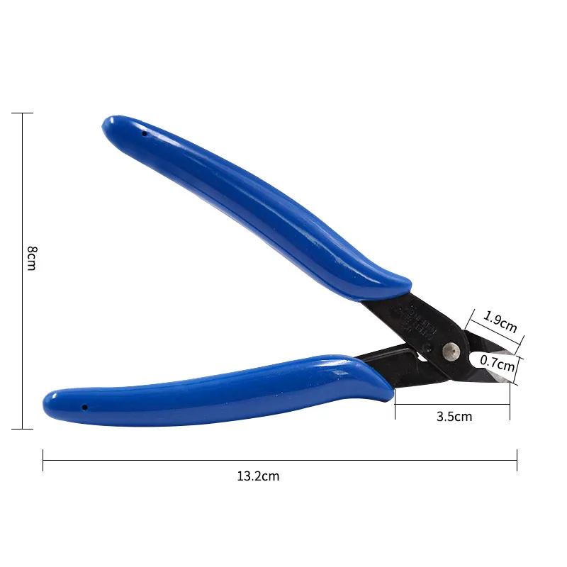 Alicate nariz oblíquo diy aparar alicate de corte de fio de cobre 13cm de aço inoxidável ferragem manual labor saving tool