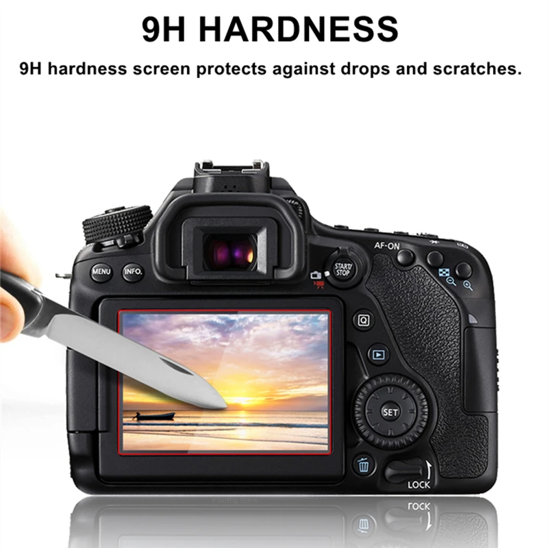 2PCS EOS M50 R7 R8 R50 Camera Protector Film Glass Original 9H Camera Tempered Glass for Canon R5 R6 M50 M50II Camera LCD Screen