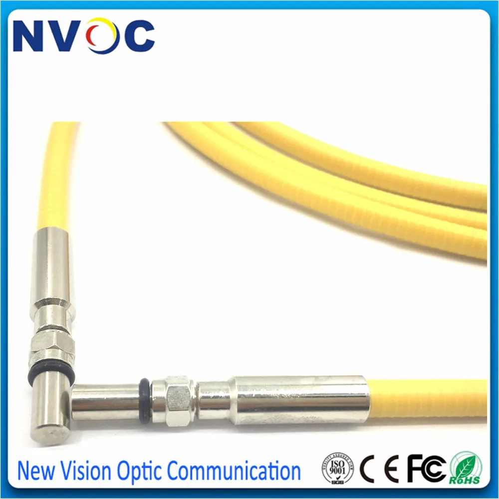 600um VIS-NIR NA0.22 400-2200nm 2M 3M,SMA905-SMA905 Metal/Ceramic Ferrule Long Pulse 7.0mm Medical Silica Fiber Optic Patch Cord